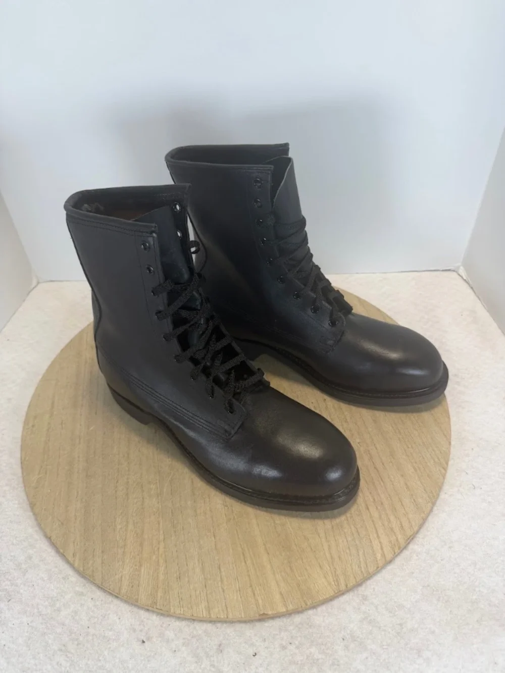 Wolverine Men's 8W Steel Toe Military Combat Boots Black Leather Biltrite USA